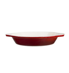 Plat à gratin rond rouge Vogue