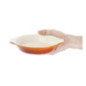 Plat à gratin rond orange Vogue