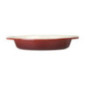 Plat à gratin ovale rouge Vogue 650ml