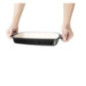 Plat en fonte rectangulaire Vogue noir 1,8L