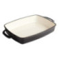 Plat en fonte rectangulaire Vogue noir 2,8L