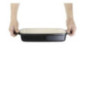 Plat en fonte rectangulaire Vogue noir 2,8L