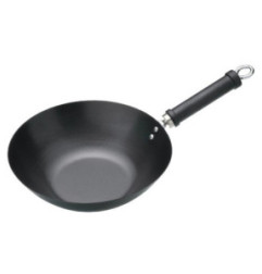 Wok antiadhésif fond plat Kitchen Craft 305mm