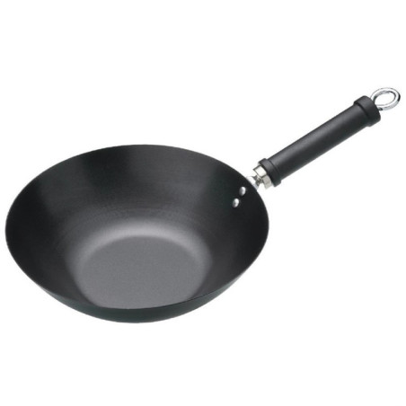 Wok antiadhésif fond plat Kitchen Craft 305mm