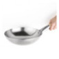 Wok fond plat en acier doux Vogue 25,4 cm