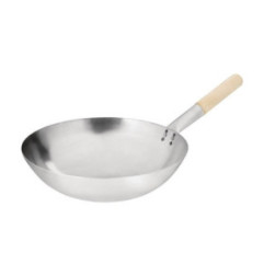 Wok conique en acier doux Vogue 35,6cm