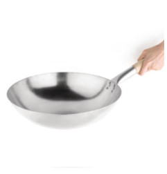 Wok conique en acier doux Vogue 35,6cm