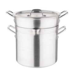 Marmite bain marie aluminium Vogue 10L