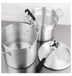 Marmite bain marie aluminium Vogue 10L