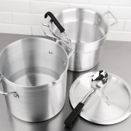 Marmite bain marie aluminium Vogue 10L