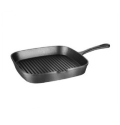 Poêle grill en fonte Vogue rainurée