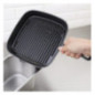 Poêle grill en fonte Vogue rainurée
