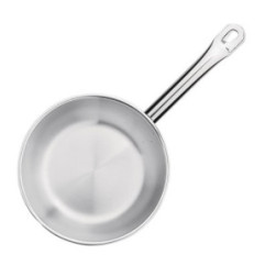 Poêle induction en acier inoxydable Vogue 200mm