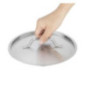 Couvercle  en acier inoxydable Vogue 200mm