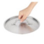 Couvercle  en acier inoxydable Vogue 240mm