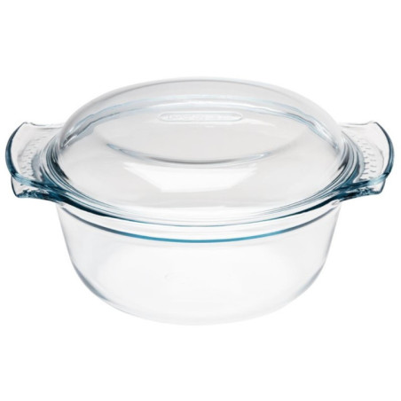 Cocotte ronde en verre Pyrex 3,75L