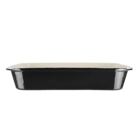 Plat à rôtir en fonte Vogue noir 405 x 250mm