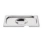 Couvercle inox GN 1/4 avec encoche Vogue