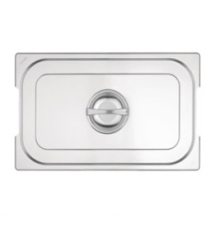 Couvercle inox GN 1/1 avec poignée Vogue