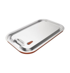Couvercle hermétique inox et silicone Vogue GN 1/1