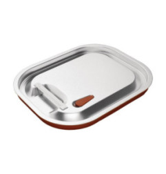 Couvercle hermétique inox et silicone Vogue GN 1/2