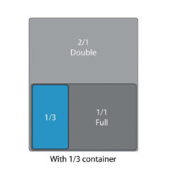 Couvercle hermétique GN 1/3 Cambro en polypropylène