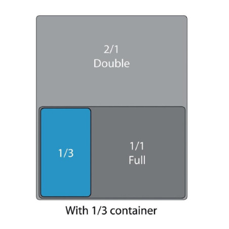 Couvercle hermétique GN 1/3 Cambro en polypropylène