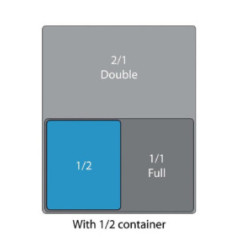 Couvercle hermétique GN 1/2 Cambro en polypropylène