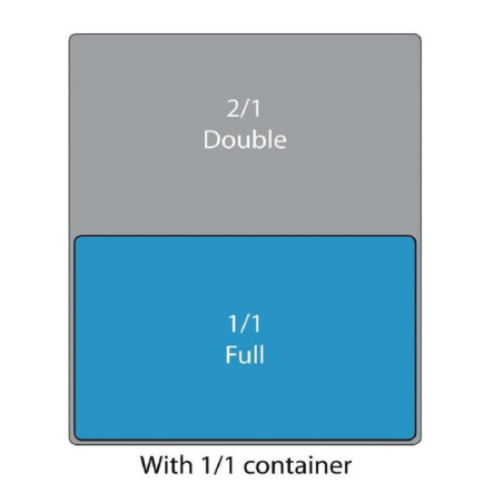 Couvercle hermétique GN 1/1 Cambro en polypropylène