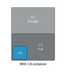 Couvercle hermétique GN 1/6 Cambro en polypropylène