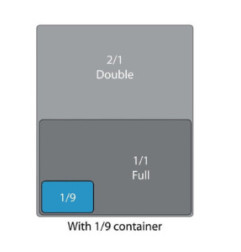 Couvercle hermétique GN 1/9 Cambro en polypropylène