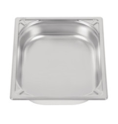 Bac inox 18/10 GN 1/2 professionnel Vogue 65mm
