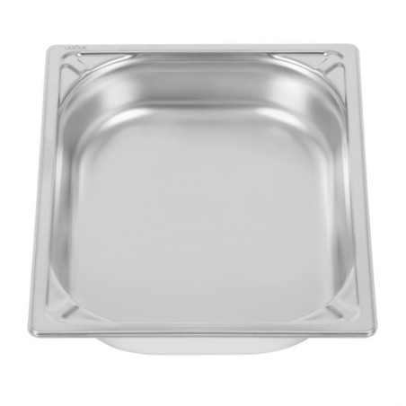 Bac inox 18/10 GN 1/2 professionnel Vogue 65mm