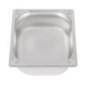 Bac inox 18/10 GN 1/2 professionnel Vogue 100mm