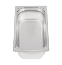 Bac inox 18/10 GN 1/3 professionnel Vogue 100mm