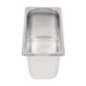Bac inox 18/10 GN 1/3 professionnel Vogue 200mm