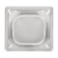 Bac inox 18/10 GN 1/6 professionnel Vogue 65mm