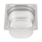 Bac inox 18/10 GN 1/6 professionnel Vogue 100mm
