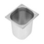 Bac inox 18/10 GN 1/6 professionnel Vogue 200mm