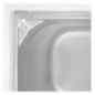 Bac inox 18/10 GN 1/6 professionnel Vogue 200mm