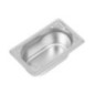 Bac inox 18/10 GN 1/9 professionnel Vogue 65mm
