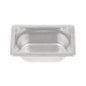 Bac inox 18/10 GN 1/9 professionnel Vogue 65mm