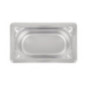 Bac inox 18/10 GN 1/9 professionnel Vogue 65mm