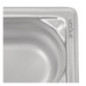 Bac inox 18/10 GN 1/9 professionnel Vogue 100mm
