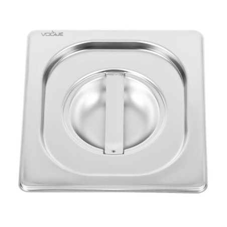 Couvercle inox 18/10 professionnel Vogue GN 1/6