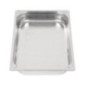 Bac inox 18/10 perforé GN 1/1 professionnel Vogue 65mm