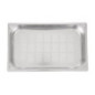Bac inox 18/10 perforé GN 1/1 professionnel Vogue 65mm