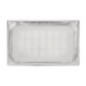 Bac inox 18/10 perforé GN 1/1 professionnel Vogue 100mm