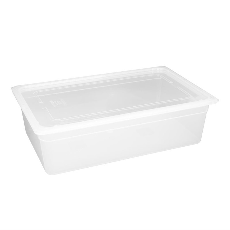 Bac en polypropylène GN 1/1 150mm Vogue (Lot de 2) Bac en polypropylène GN 1/1 150mm Vogue (Lot de 2)