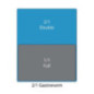 Bac inox GN 2/1 Vogue 200mm